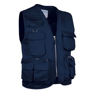 COLETE MULTIBOLSOS SAFARI AZUL ESCURO COLETE MULTIBOLSOS SAFARI AZUL ESCURO